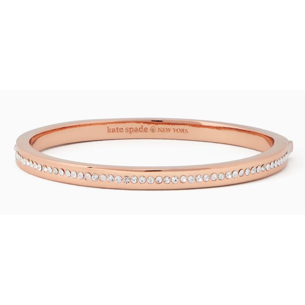 Kate Spade Ring it Up Pave Bangle Bracelet Rose Gold